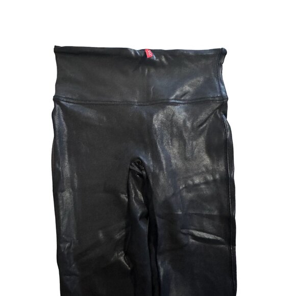 SPANX Womens Black Metallic Skinny Leggings Size Small - Picture 4 of 7